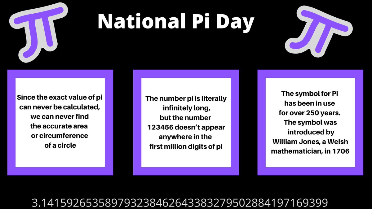 ColliersCbus's tweet photo. Pi Day is coming up, so here are some fun facts to celebrate the day! #ResearchCanBeFun 🥧 https://t.co/OZX8yln2ww