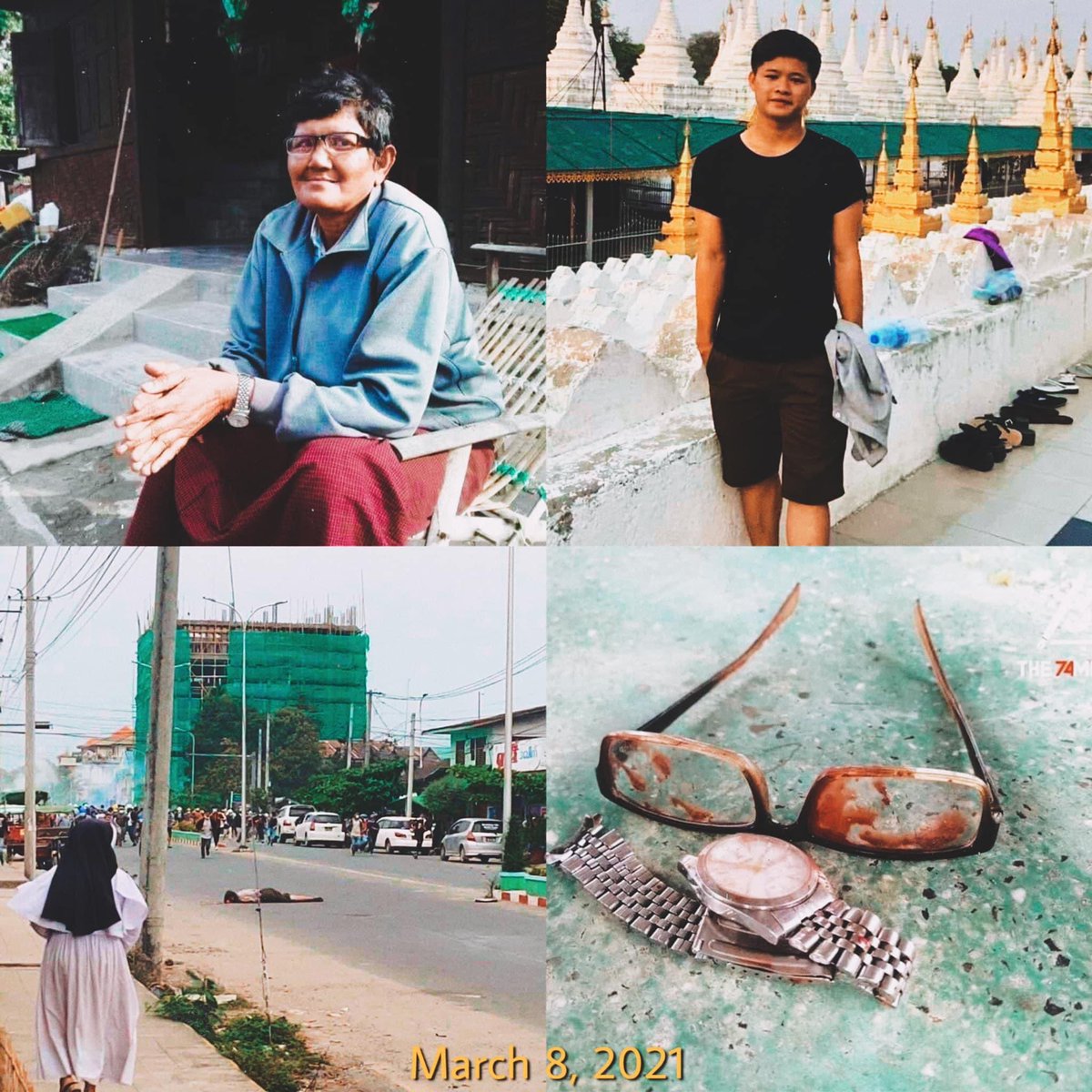On March 8, in Myitkyinar, Kachin State, two people protesting peacefully were shot dead(headshot) by the military. At least six others were seriously injured.

#Mar8Coup
#SaveMyanmar
#StopMilitaryCoup
#WhatsHappeningInMyanmar