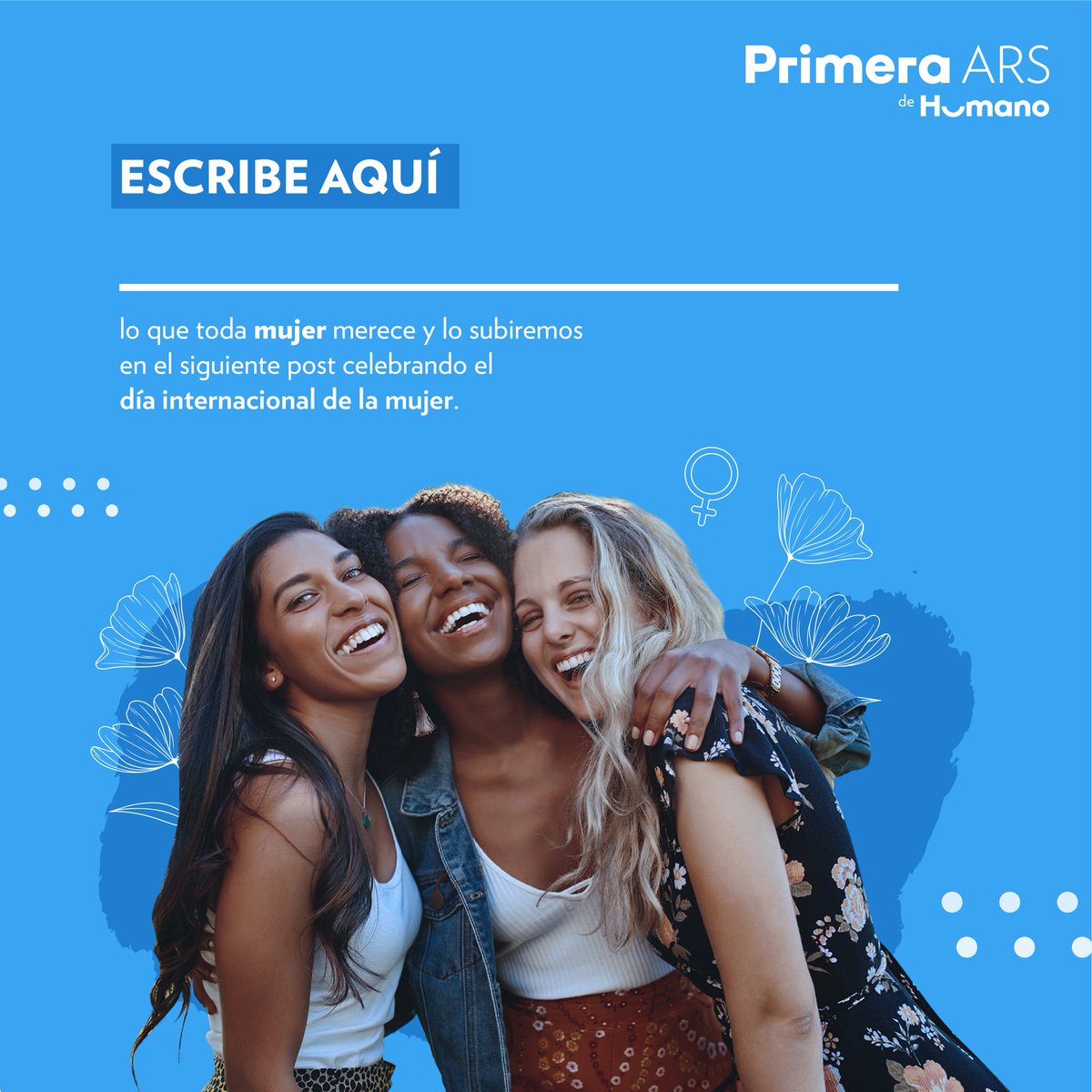 ARSPrimera's tweet photo. Celebra el día de la mujer escribiendo eso que sientes que cada mujer merece. 

Estaremos subiendo tus mejores deseos en el siguiente post.

#PrimeraARS #DíadelaMujer https://t.co/ZNFpZxTB4j