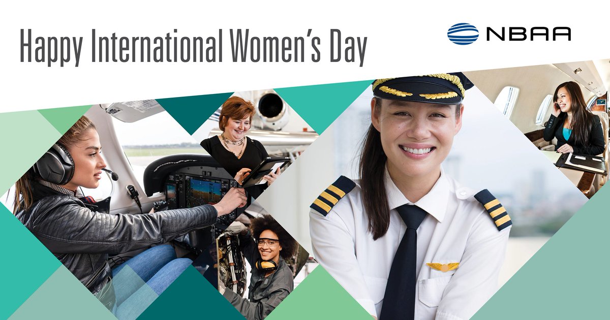 Happy International Women’s Day from the National Business Aviation Association. #WomenWhoFly #WomenAviators #FemalePilots #WomensHistoryMonth