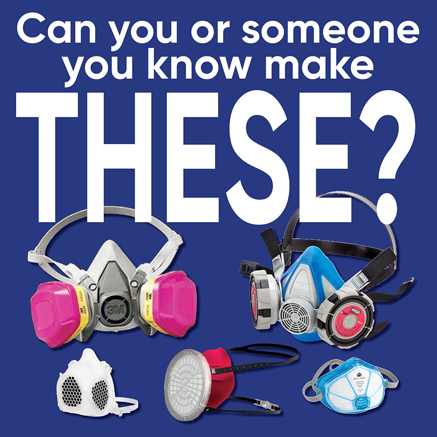 LizSternGlobal's tweet photo. Does someone you know make these? contact@covidcourage.is #reusablerespirators EVERY New Yorker should breathe easy! #respirator #safetyfirst #3dprinting #n95filter #injectionmolding #steelmoulds #diecutting #clipstrap #niosh #elasticstrap #polypropylene #silicone #covidcourage https://t.co/HBNYt1igEW