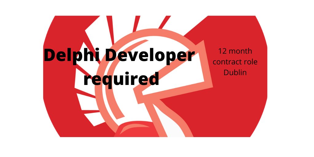 SabeoGroup's tweet image. Delphi Developer required - 12 month contract -Remote    Would suit an experienced programmer with a good working knowledge of Delphi and object orientated programming.  Apply on line or contact Danielle.Richardson@sabeo.com #delphideveloper
sabeo.com/job/delphi-dev…
