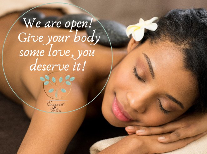 BlissConquest's tweet photo. We are open for business.

Mon – Fri 8am – 7pm
Sat 9am – 4pm

L: Ondangwa Sun Square Mall, Shop 24 A
Tel +264 85 283 3317
E: bookings@conquestbliss.com
#Conquestbliss #massagetherapy #spa #massagetherapist #ondangwa #wellness #namibia https://t.co/IKFmm7mWyp