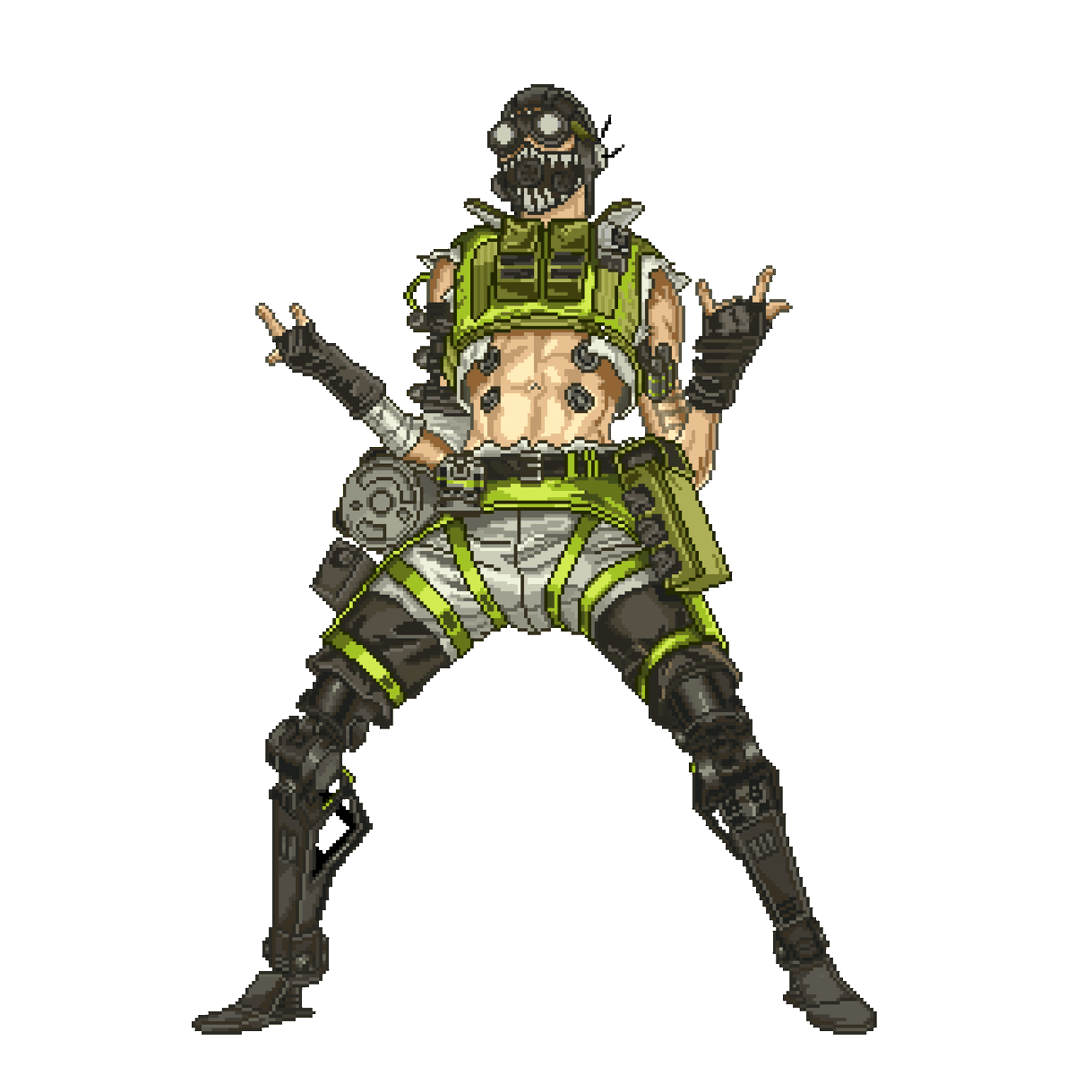 terraria_alien's tweet photo. んん!動画編集が終わらなかった…!
悔しいので、昨日完成したオクタンを画像ファイルでアゲ。
#ドット絵 #pixelart #pixelmash #ApexLegends https://t.co/yofEWHCPJI