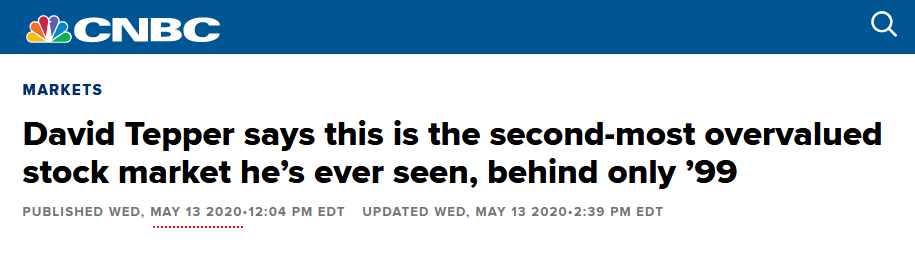 Good morning to everyone except David Tepper