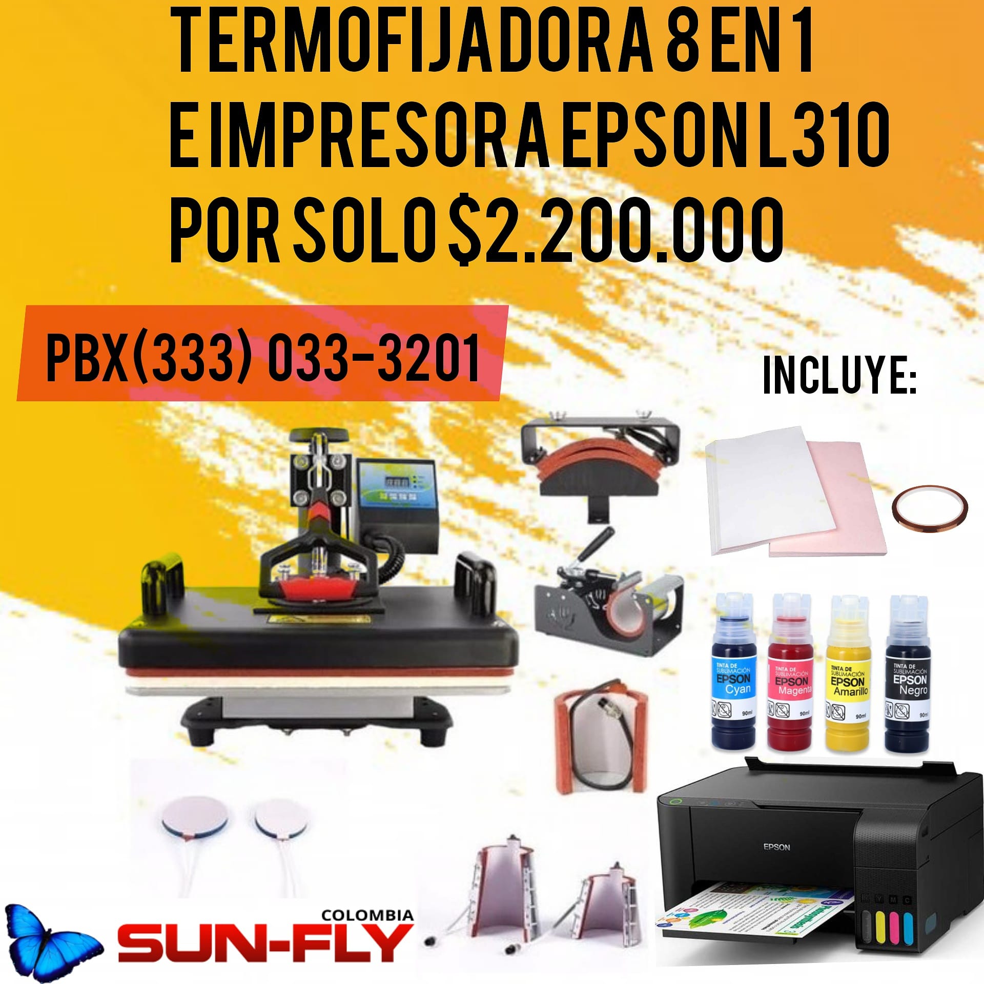 Maquinas para Sublimación y Publicidad - Sun-Fly Colombia