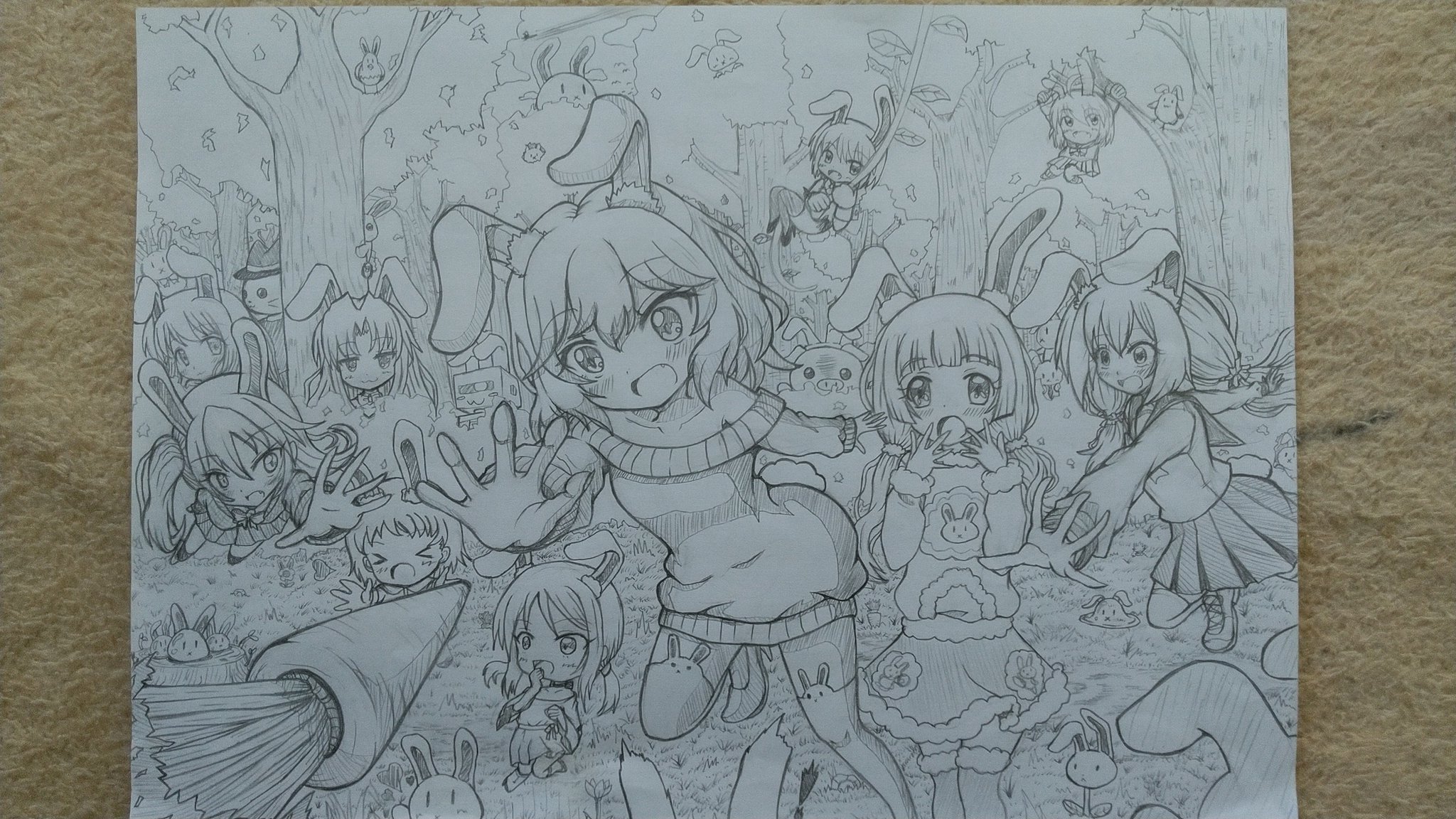 Sis ちょっとずつ増えるイラスト15日目 地味だけどたぶん大事な作業 ちょっとずつ増えるイラスト シャーペン画 T Co V3wrbzts2p Twitter