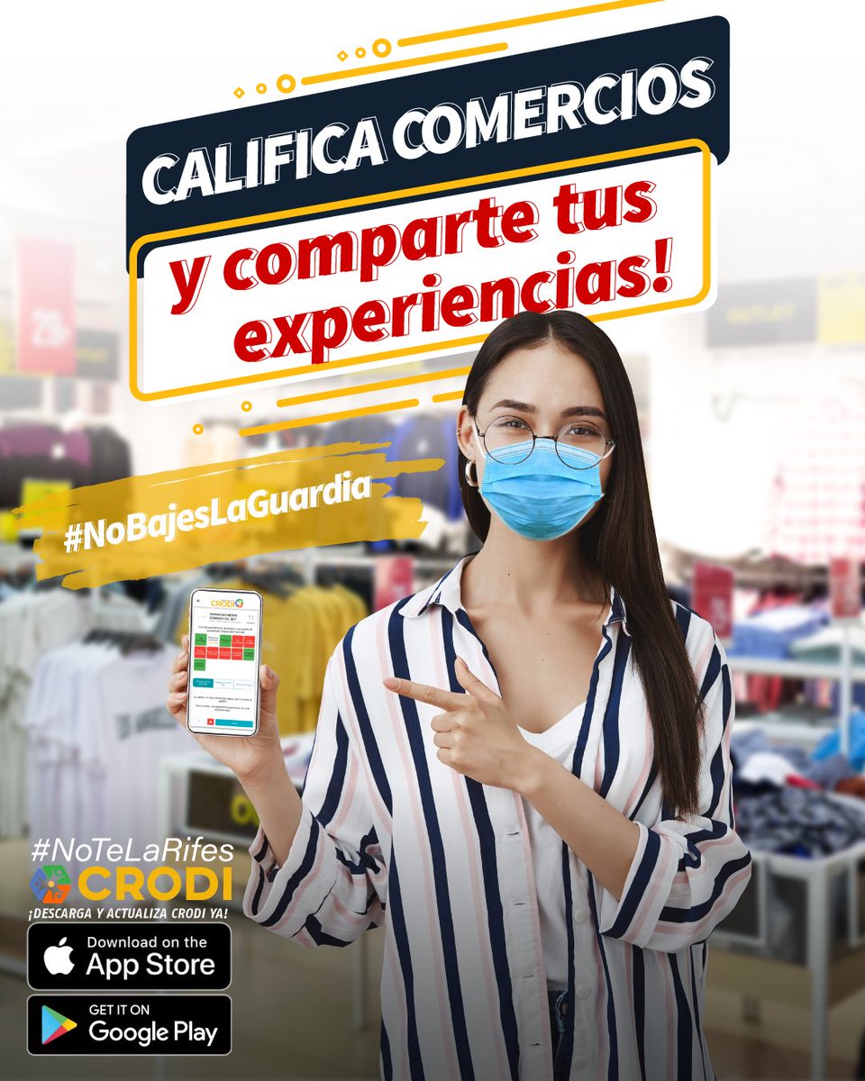 Con Crodi puedes calificar los locales que visitas,  colocar que tal fue la atención, si esta limpio, lleno o vacío! 
.
.
Colabora actualizando lo que ves al llegar y ayuda a todos a mantener una #DistanciaSocialInteligente
.
.
#NoTeLaRifes #YoCrodeo #AhorraTiempoPanama
#panama