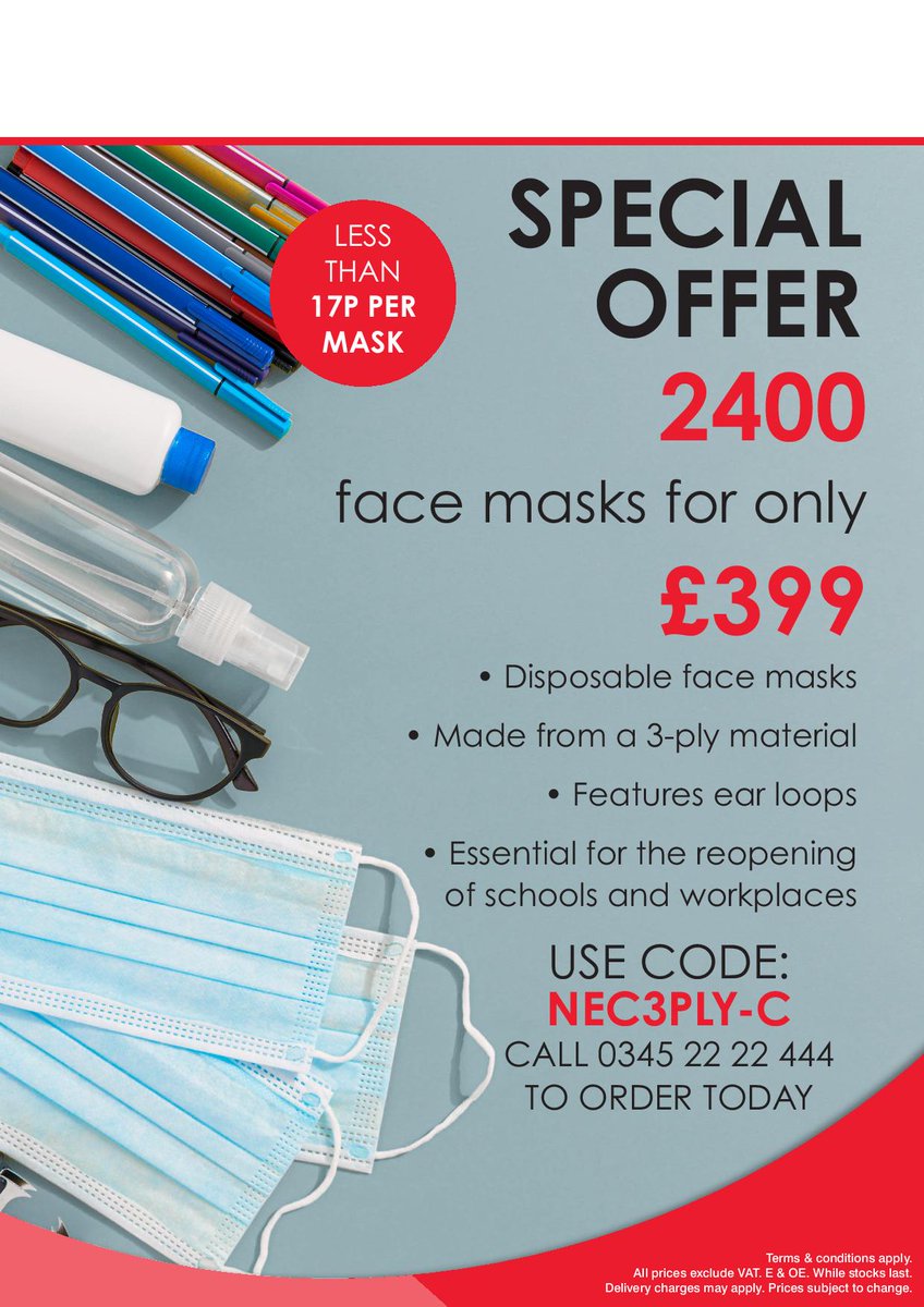 ProSourceBirm's tweet image. Happy Monday all! We still have plenty of stock of our 3Ply masks available so were running a special offer this month. Please let us know if you require any? #3ply #facemask #Prosource