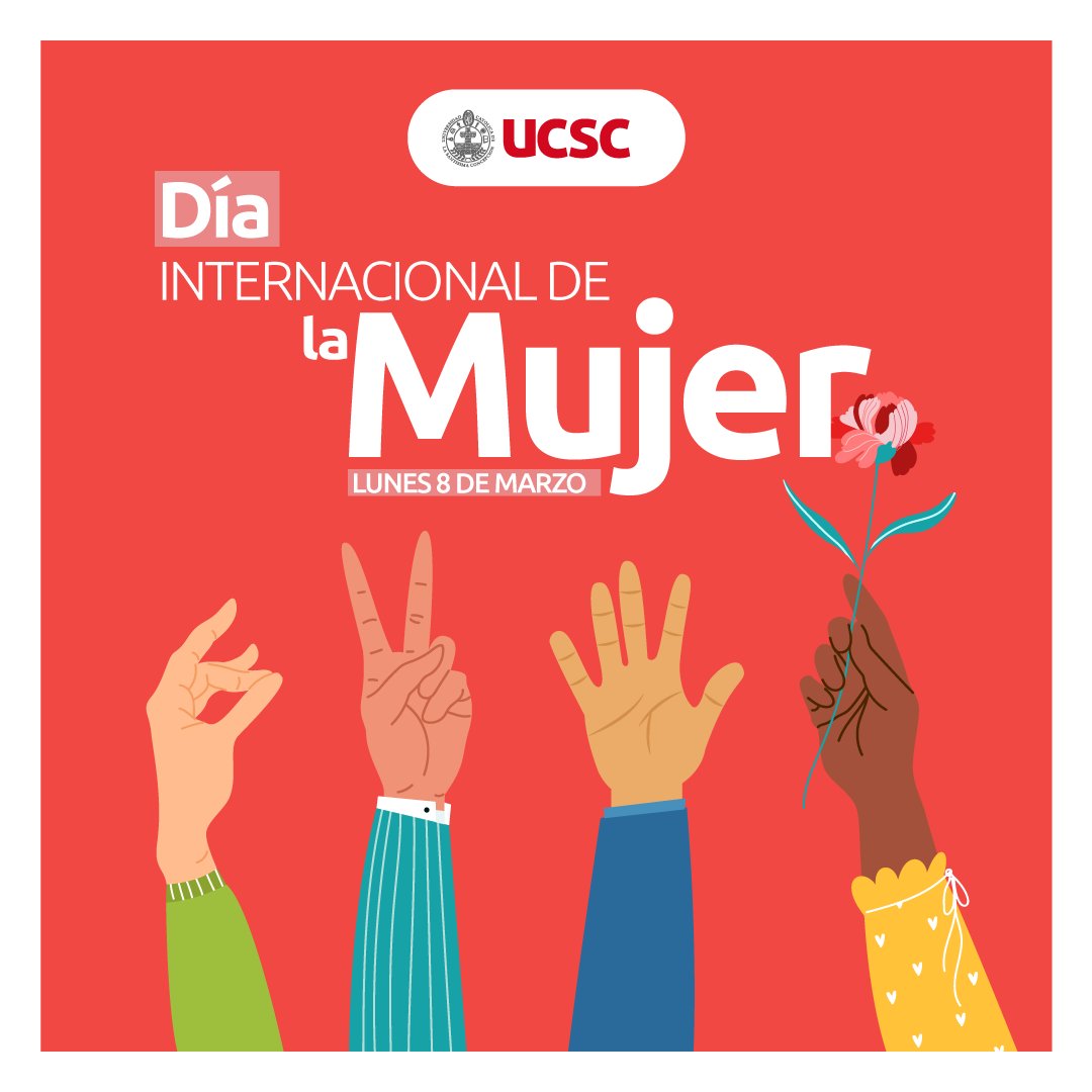 #GéneroUCSC | La #UCSC, en este #8M2021, reitera su compromiso y permanente esfuerzo para construir un futuro con mirada de género, igualitario y equitativo. Invitamos a toda la sociedad a trabajar sin pausas, de manera colaborativa y consciente, en esta importante tarea.