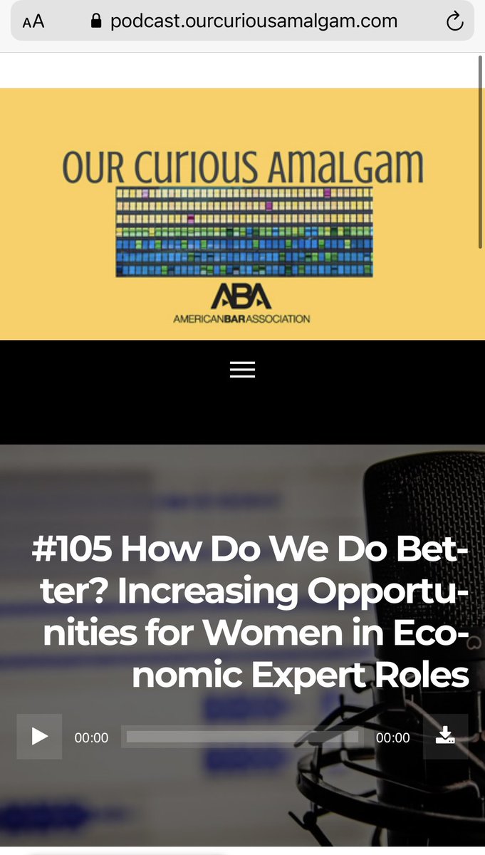 Super excited about this #OurCuriousAmalgam episode with Antara Dutta (<a href="/amazon/">Amazon</a>) &amp; <a href="/JohnRoberti1/">John Roberti</a> (<a href="/AllenOvery/">Allen & Overy</a>) on the important issues of increasing opportunities for #antitrust women!  

Also perfectly timely for #internationalwomenday2021!

podcast.ourcuriousamalgam.com/episode/105-ho…