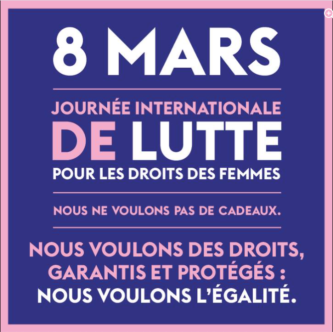 Donc ni Saint-Valentin ni Fête des mères...
On range les fleurs et les promos sur l'électro-ménager.
#8mars #internationalwomensday2021