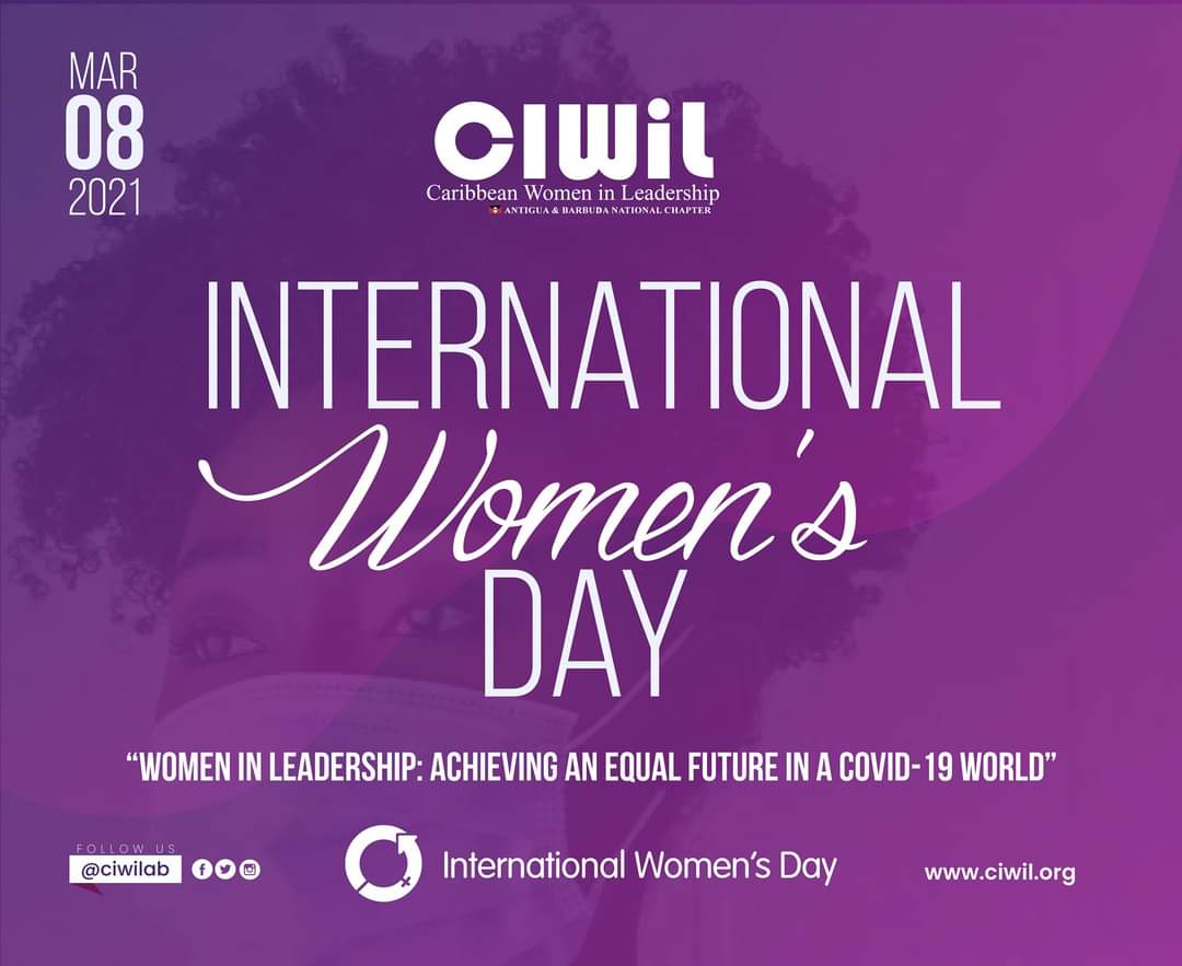 Happy International Women's Day from the team at <a href="/CIWILAB/">CIWiL Antigua & Barbuda National Chapter</a>!

<a href="/_CIWiL/">CIWiL Regional Secretariat</a> 
<a href="/CIWiLBZE/">CIWiLBZE</a> 
<a href="/CIWiLSLU/">CIWiLSLU</a> 
<a href="/CIWiLSVG/">CIWiLSVG</a> 
<a href="/ciwiltt/">CIWiL Trinidad & Tobago Chapter®</a> 
<a href="/CIWiLSKN/">CIWiLSKN</a> 
<a href="/CIWiLBAH/">CIWiLBAH</a> pic.x.com/MNZpBN7PYH