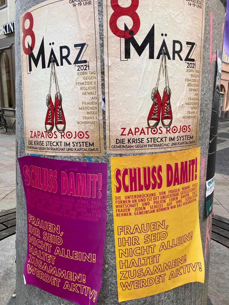 FGottingen's tweet photo. die Krise steckt im System. Corona ist ein Brennglas für soziale und wirtschaftliche Ungleichheiten. V.a. Frauen* leiden darunter: Schluss damit! https://t.co/OZKTwZHuKS