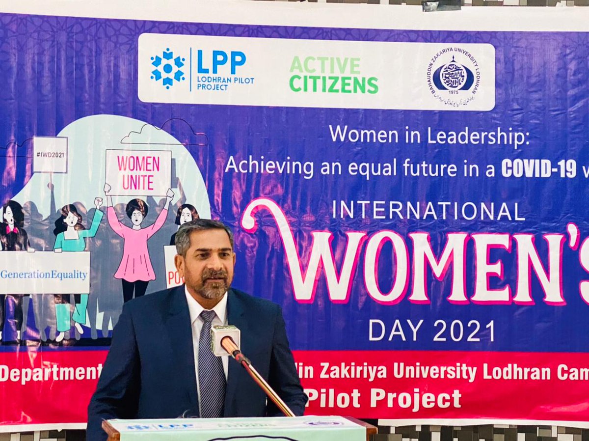 grassroots_pak's tweet photo. Glimpses of a seminar organised by our Active Citizens project on 'Women in Leadership: Achieving an equfuture in a COVID-19 world' in #Lodhran campus of Bahauddin Zakarya university. #InternationalWomensDay
#GenerationEquality https://t.co/eGG3iBOa6G
