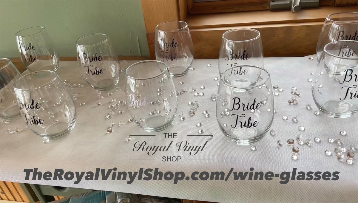Create your own wine glasses! TheRoyalVinylShop.com/wine-glasses #theroyalvinylshop #wineglass #wineglasses #customwineglasses #wine #wineglasses #bridetribe #bacheloretteparty #bachlorette #bridalparty #bridalpartygift #wedding #weddings #weddinginspiration #weddingideas #bride #longisland