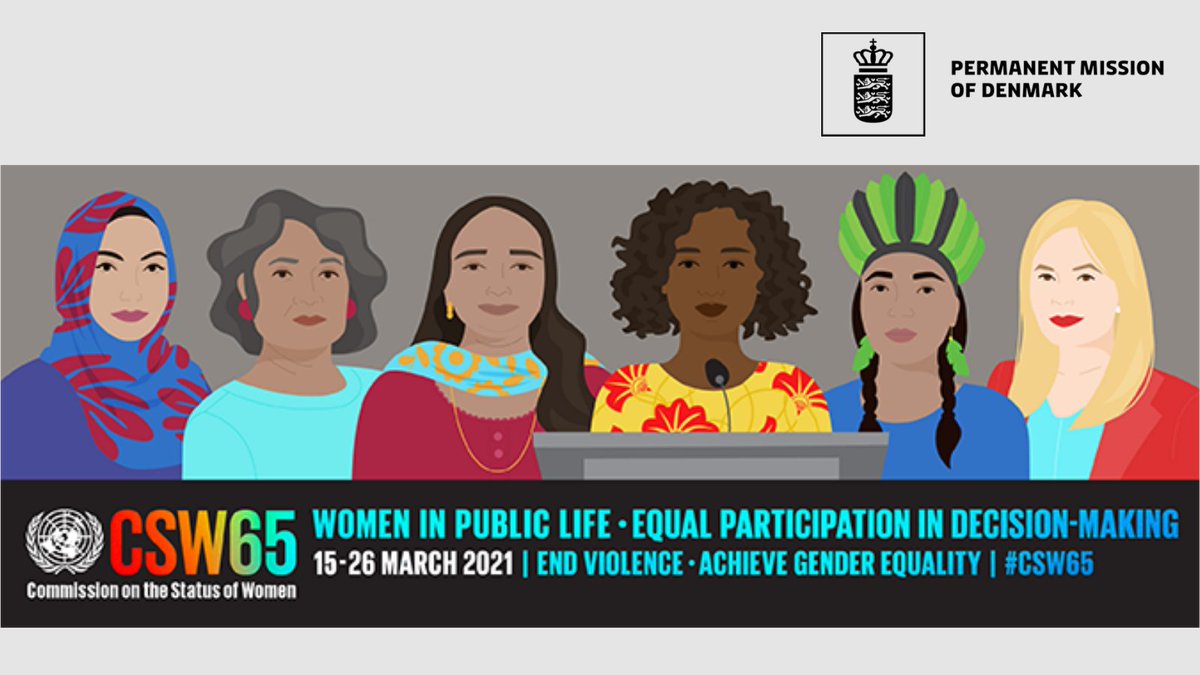 Denmark_UN's tweet photo. The negotiations of the #CSW65 Agreed Conclusions are underway. You can count on ๐ฉ๐ฐ to continue to fight for an ambitious outcome that will allow us to design the foundations of a more equal and inclusive world ๐#GenderEquality #buildbackbetterandgreener https://t.co/f59KY5m5jz