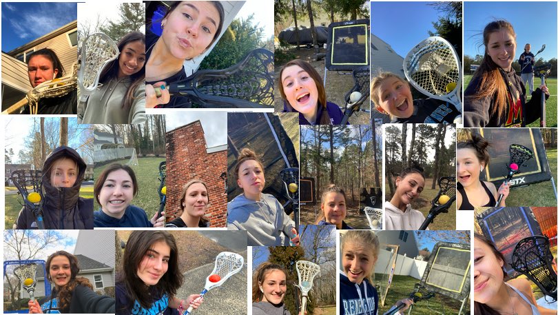 ShawneeLax's tweet photo. Virtual season stickwork selfies 🤳🏻🥍💙 #shslax21 #virtualszn https://t.co/aOku5SK6CA