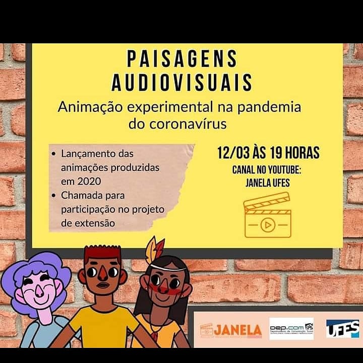 Comunicaeufes's tweet photo. Todos convidados para a estreia do PAISAGENS AUDIOVISUAIS, que vai exibir e debater o trabalho desenvolvido entre março de 2020 e janeiro de 2021 por estudantes do Projeto de Extensão Janela Audiovisual, professores, parceiros e funcionários em trabalho remoto do LabVídeo + https://t.co/qSUvGcBGWV