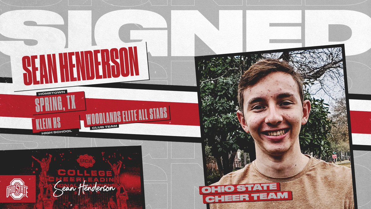 OSU_SpiritSquad's tweet photo. Introducing our next new team member for 2021-2022 and recent NCA National Champion with @WoodlandsCheer @wesean4 . #allstarcheer #allstarcheerleading #recruit #collegecheer #cheerleading #partnerstunting #gobucks #buckeyes #ohiostate https://t.co/ndtI5k5c3l
