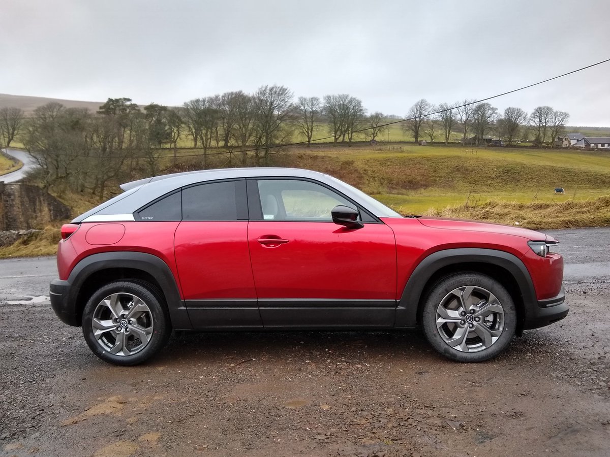 We've been allowed out for the day to join <a href="/mazdaukpr/">Mazda UK PR</a> for the launch of the Mazda MX-30, the brand's new all-electric SUV. Striking looks and surprisingly fun to drive. <a href="/Mazda_UK/">Mazda UK</a> #ev #ElectricVehicle