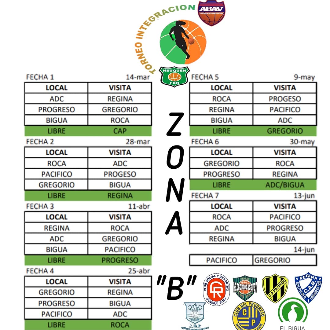 Tenemos fixture del Integración femenino!!!
El 14 #VOLVEMOS