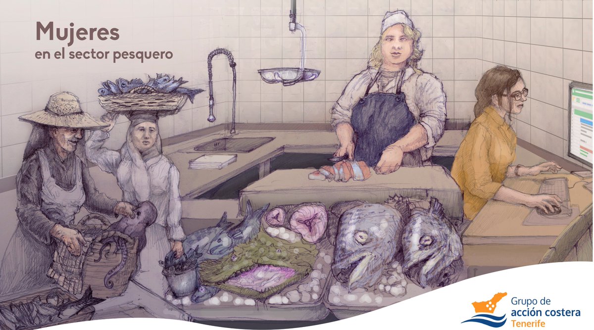 Las #mujeres han sido siempre fundamentales en el sector #pesquero, especialmente en comercialización y gestión. En la #pesca y en los barcos siguen encontrando #barreras.
#Igualdad en la pesca e igualdad salarial, son aún tareas pendientes.

¡Feliz día de la mujer guerreras! #8M