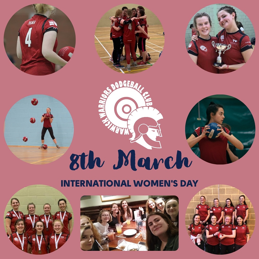 Happy International Women's Day! A big shout out to all our amazing female players who help make the club what it is and show that Girls Dodge Too!

#ChooseToChallenge #IWD2021 #InternationalWomensDay #GirlsDodgeToo #GirlPower #WomenInSport #WarwickUni #TeamWarwick #WarwickDodge