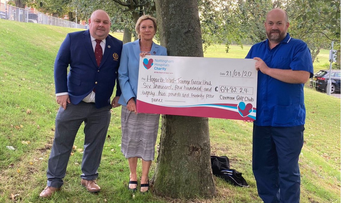 #ThankYouFundraisers @CoxmoorGC chose Nottingham Hospitals Charity as their Charity of the Year 2020. Captains Susan and Nigel, along with other members of the club, raised money for Hogarth Ward at City Hospital throughout the entire year. ️⛳️ Thank you everyone. 👏