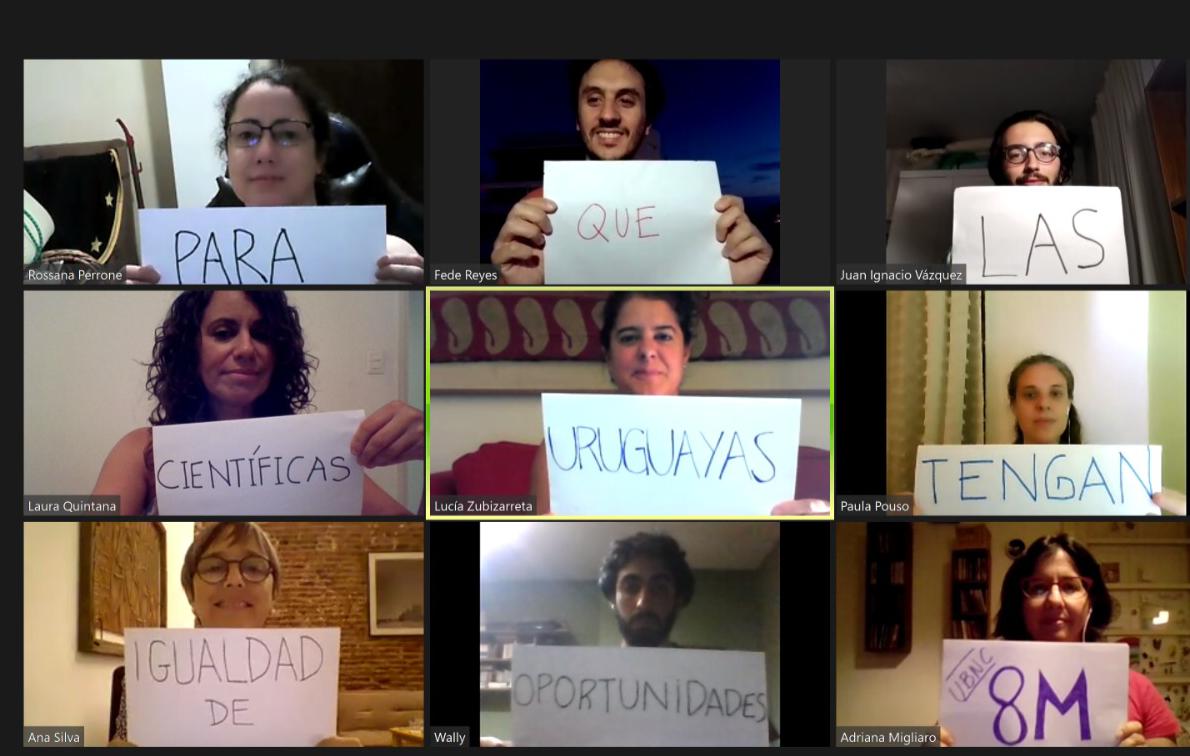 #8M2021 #MujeresEnCiencia Por el trabajo diario comprometido para lograr la equidad, rompiendo techos, abriendo puertas, y asegurando oportunidades para las mujeres en la ciencia.