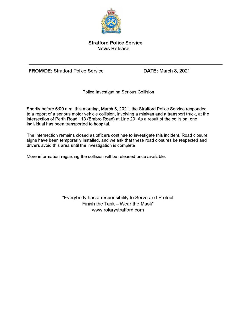 SPSmediaoffice's tweet image. #SPS media release - March 8/21

@cityofstratford 
@townofstmarys 
@PerthSouthTwp