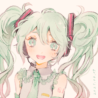 初音ミク 「#ミクの日 」|緑乃🍀コミティアH25aのイラスト