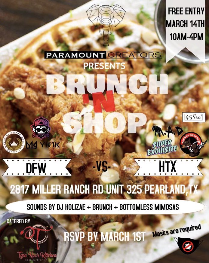Paramountcreate's tweet image. The only place to be March 14th! Good food &amp;amp; the hottest brands in the city!!! Be sure to RSVP🤩🤩🤩