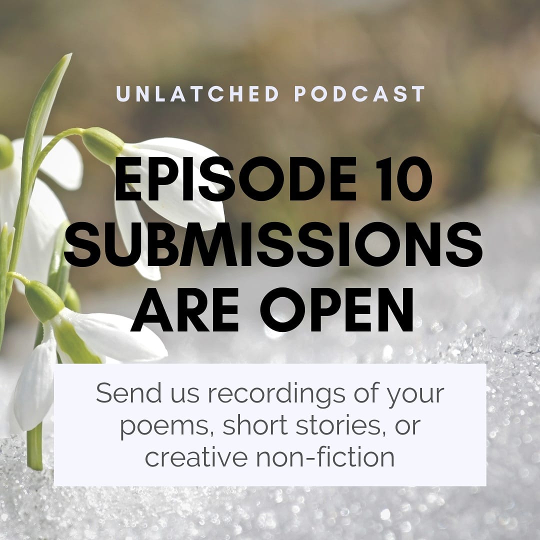 Just a little reminder that our submissions for Episode 10 of the podcast are open! 

Are you a poet, writer, or musician? Get in touch...