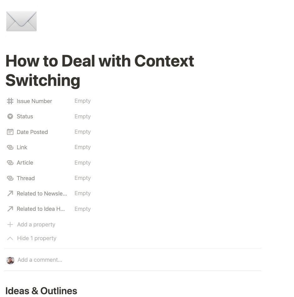 Blank newsletter issue