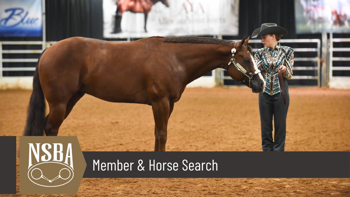 ShowNSBA's tweet photo. NSBA members and exhibitors can now search for their membership identification number and horses’ registration numbers. Make filling out entries easy with this useful online tool!

Current members ➡️ https://t.co/E7vIc5yE44
Registered horses ➡️ https://t.co/Htj7YanZmM https://t.co/SFRXoTWUxs