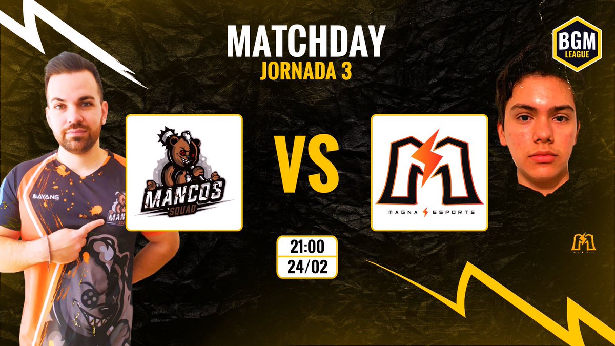 BGM_League's tweet photo. Para cenar tenemos un partidazo. Magna necesita salir del pozo. Pero Mancos quieres seguir peleando en la zona alta. No os lo perdáis 😏

⚽️ @MancosSquad vs @MagnaEsport 
🎙 @Panzzercr y @Gerardmb99
📺 https://t.co/SGaeRlYlPn
🎬 @DStudioREC 
👤 @Andujar443 
⏰ 21:00🇪🇸 https://t.co/4Rw5NaGHYx