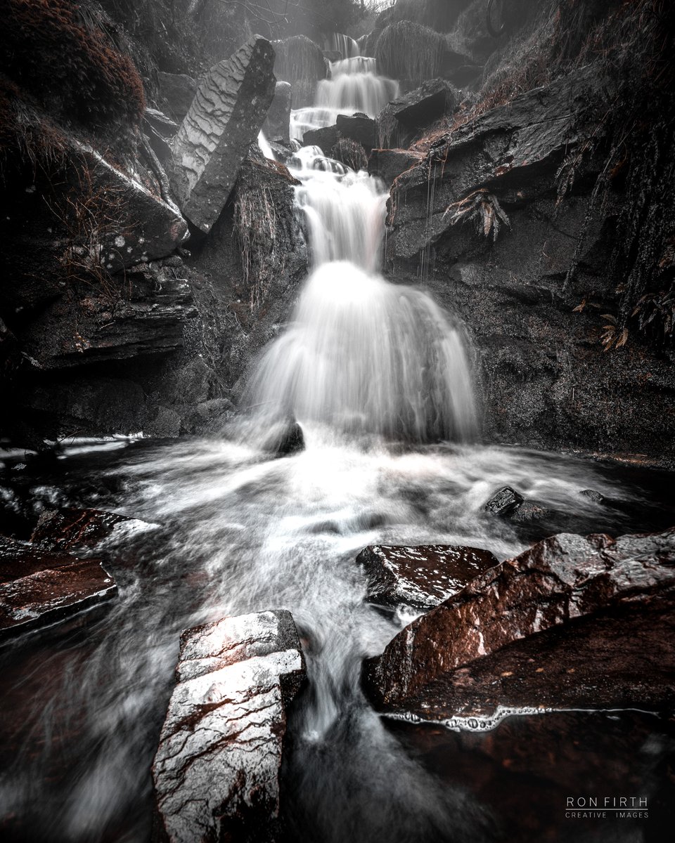 The Bronte Waterfalls near Haworth. <a href="/IamHappyHiker/">Happy Hiker - Over 400 free UK walking routes 💙</a> <a href="/TOGWalks/">The Outdoor Guide</a> #Haworth More images at; ronfirthcreativeimages.co.uk