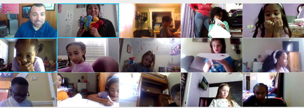 For Wellness Wednesday these first graders were discussing their feelings and inventing!