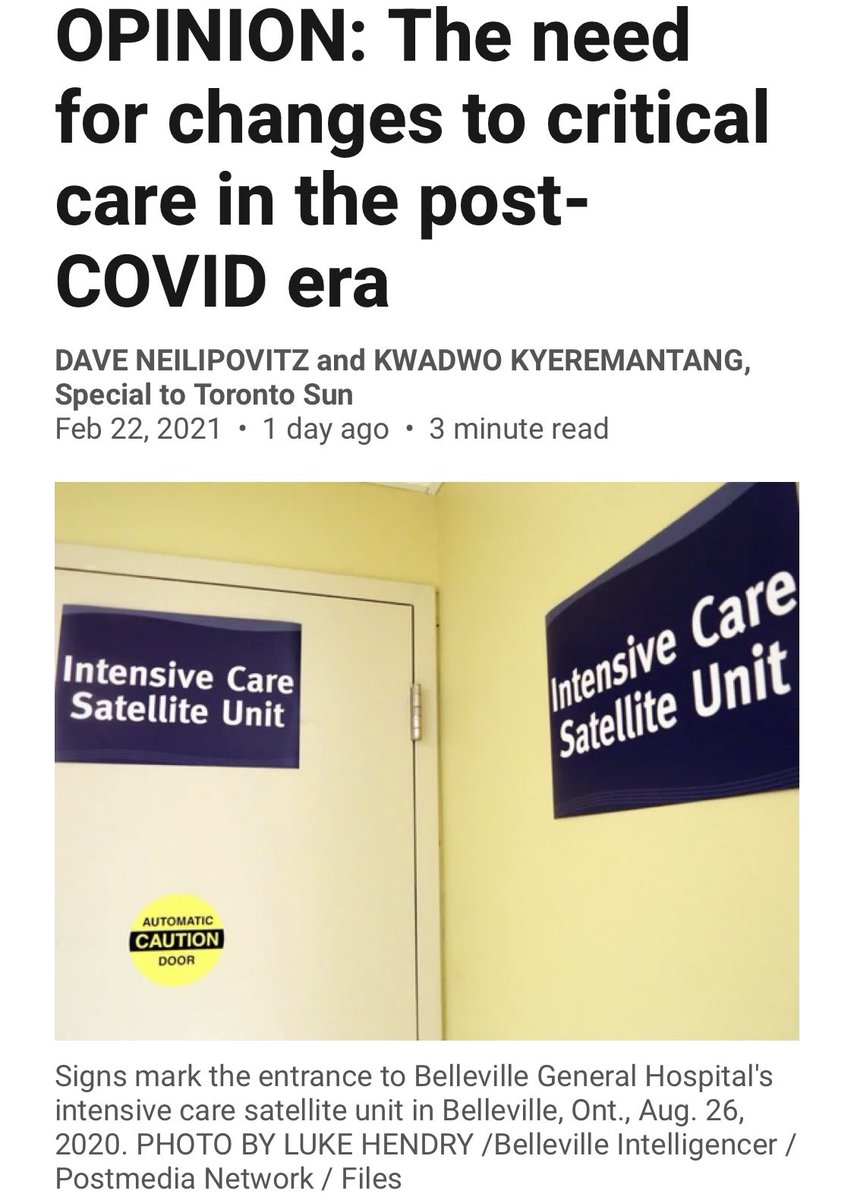 KwadCast's tweet photo. “ICUs, where the sickest of the sick are cared for, were a major concern for every politician and health administrator. But what will the lasting effect of COVID-19 be on ICUs and critical care?” Read this op-ed by @DrNeilipovitz and @kwadwo777 at https://t.co/qRHQRi3VsE https://t.co/cOLd6QG80w