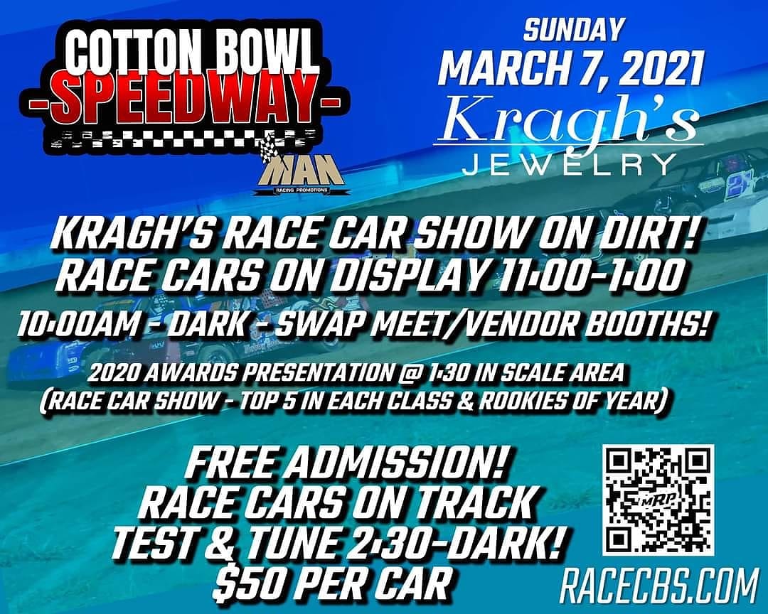 We are EXCITED to announce the rescheduled date for this exciting day at the track, Sunday, March 7! We wanted to be respectful of the Enduro happening at HEART of TEXAS SPEEDWAY on Saturday the 6th, but still wanted to get in some TESTING time and presenting our 2020 Awards!