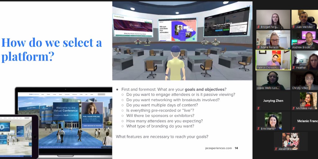 DePaulHSB's tweet photo. On Monday, the School of Hospitality Leadership’s Event Management Club joined with the Chicago Chapter of the @ILEAChicago to host a virtual panel titled “Producing a Spectrum of Events in a Virtual Environment.” Thank you to our panelists and the Chicago Chapter of ILEA. https://t.co/Kjh9usOxKB
