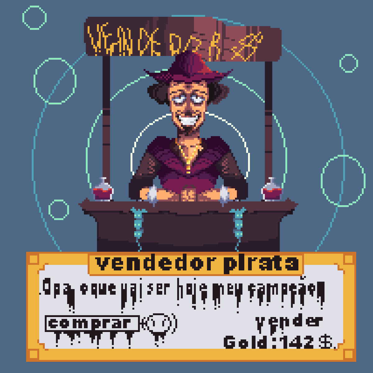 freez_pi's tweet photo. #pixelart  #ドット絵 #pixel_dailies  #aseprite #fanart 
Fiz um vendedor de camelódromo da idade media. kkkkk https://t.co/K5ZxP9kuYF