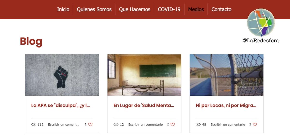 LaRedesfera's tweet photo. 🔍 ¿Ya entraste al Blog de nuestro sitio web?
Acompáñanos en nuestra 'Travesía hacia el territorio Loco'.
Checa aquí la entrada más reciente 🔗 https://t.co/1iRu43zRsX
🔥 #LocuraLatina #JusticiaSocial en #SaludMental 🔥 https://t.co/vltdnXvBNw