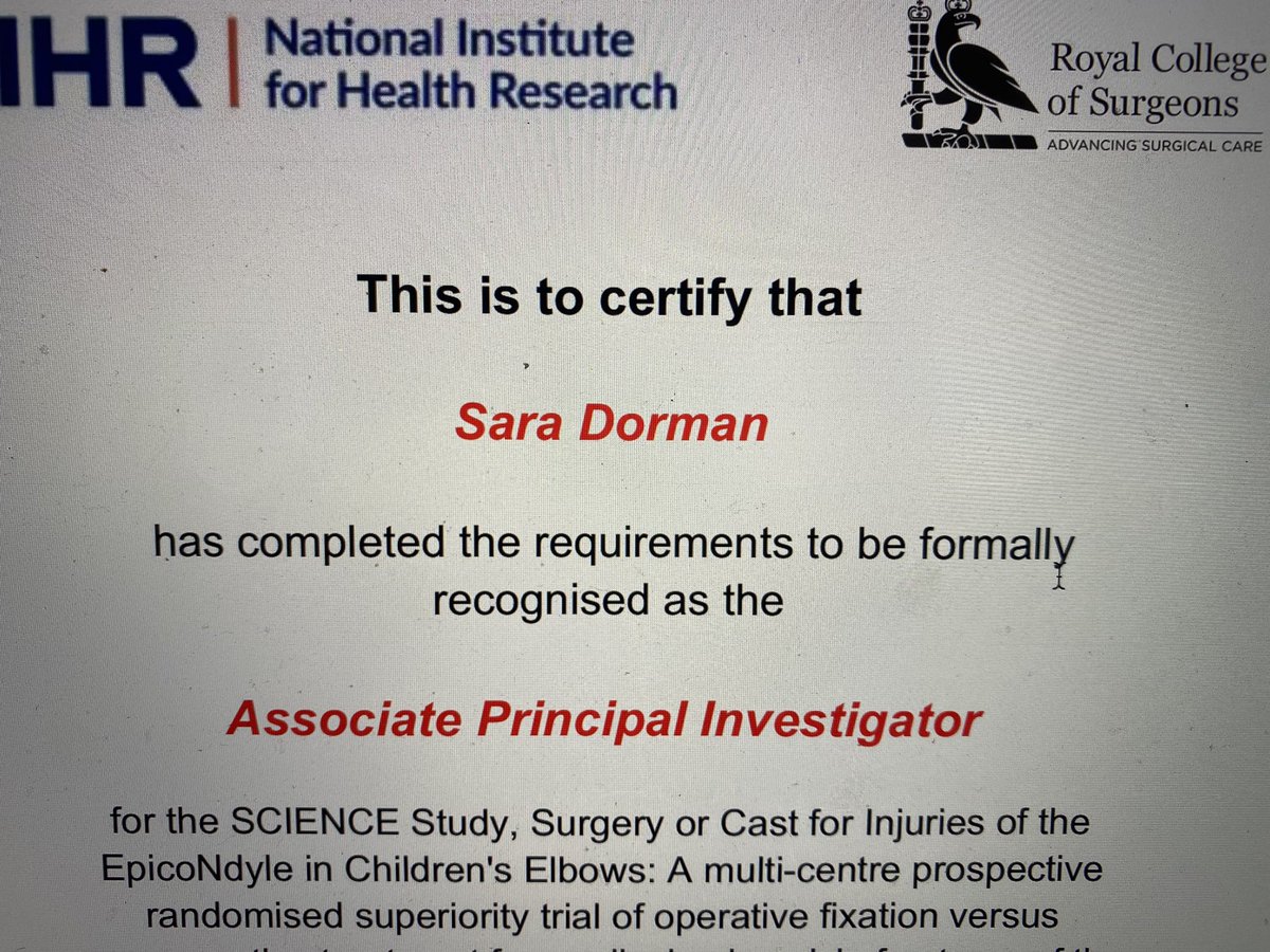 Sara Dorman (@dormansara) on Twitter photo Well worth signing up as an NIHR associate PI for <a href="/sciencetrial/">SCIENCE Study</a> <a href="/CrafftStudy/">CRAFFT Study</a> very easy process to get more involved with big research and great for CCT! <a href="/bota_uk/">BOTA</a> @botarep <a href="/OrthopodReg/">Simon Fleming 🛠</a> @merseyortho <a href="/SYorksOrthoRegs/">South Yorkshire Orthopaedics</a> <a href="/YorkshireOrtho/">North Yorkshire Orthopaedic Trainees</a> <a href="/YorkshireOrtho/">North Yorkshire Orthopaedic Trainees</a> Well worth signing up as an NIHR associate PI for <a href="/sciencetrial/">SCIENCE Study</a> <a href="/CrafftStudy/">CRAFFT Study</a> very easy process to get more involved with big research and great for CCT! <a href="/bota_uk/">BOTA</a> @botarep <a href="/OrthopodReg/">Simon Fleming 🛠</a> @merseyortho <a href="/SYorksOrthoRegs/">South Yorkshire Orthopaedics</a> <a href="/YorkshireOrtho/">North Yorkshire Orthopaedic Trainees</a> <a href="/YorkshireOrtho/">North Yorkshire Orthopaedic Trainees</a>