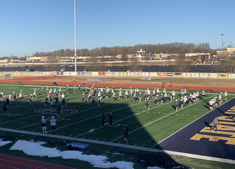 CoachJayBurgett's tweet photo. Great to see two former Maroons practicing as true freshmen for their 2021 Spring Murray State Football Season! @MNHHS_Football @racersfootball @jordanv89292975 @BlakeMoody_52 @All_American_Me https://t.co/vHMQ2S6Rff