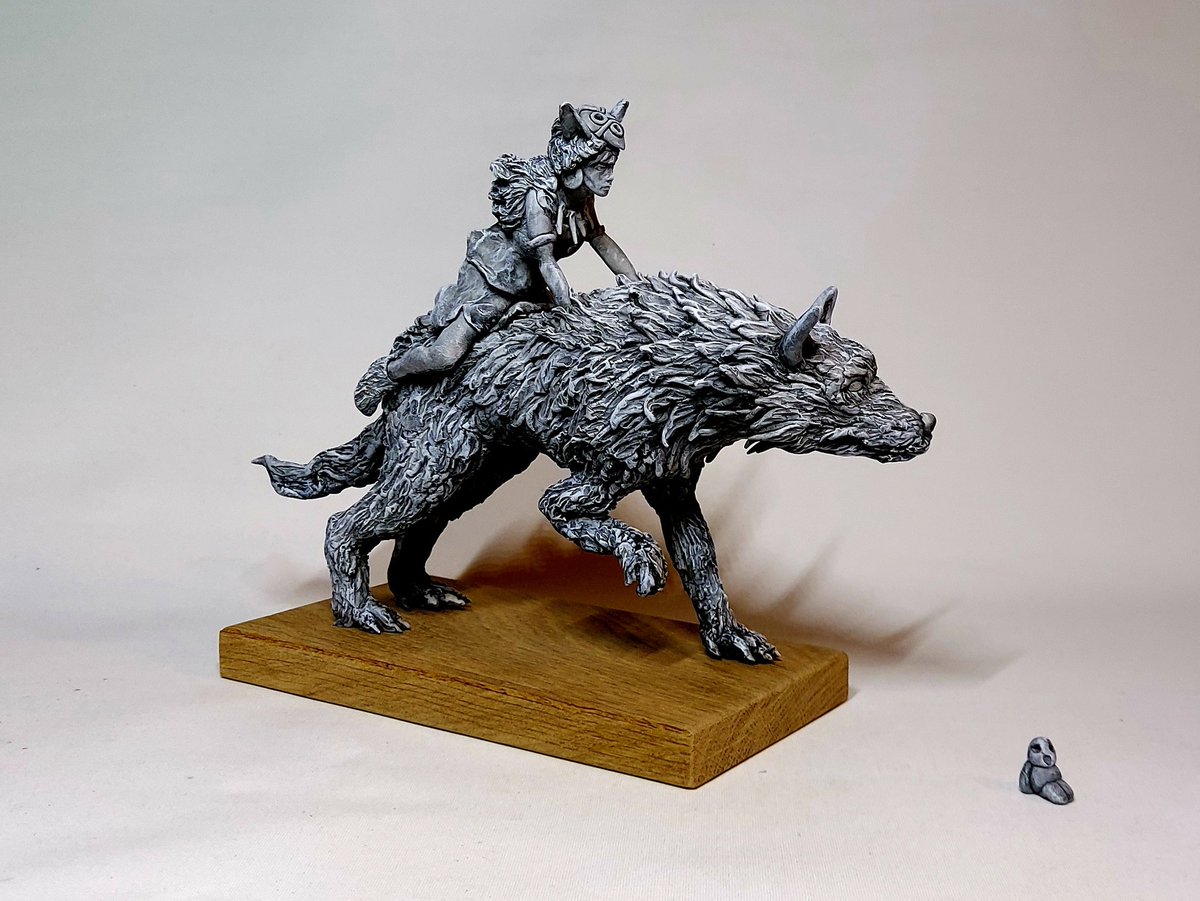 JSedgemore's tweet image. Princess Mononoke sculpture in apoxie sculpt #princessmononoke #studioghibli #Hayaomiyazako #art #sculpture #handmade #artsncrafts