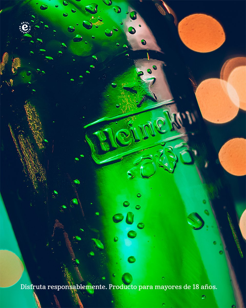 Fresca por dentro y por fuera. Malta pura de calidad, 100% puro sabor #heineken ✨🍺