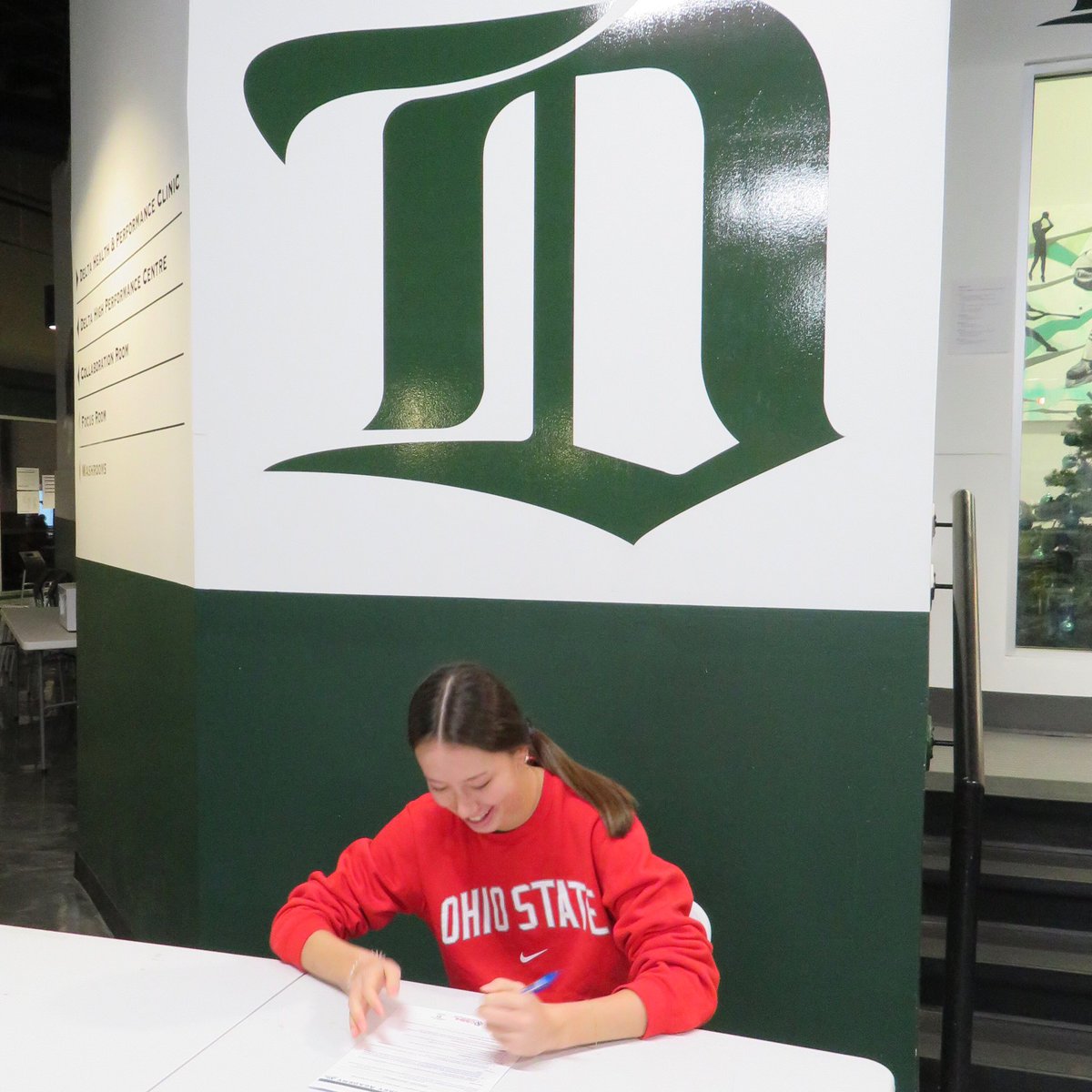 Congratulations to 3 year DHA student-athlete Jamie Grinder on her official commitment to Ohio State <a href="/OhioStateWHKY/">Ohio State Women's Hockey</a>! So proud of you Jamie! #NCAA #CSSHL #DHA