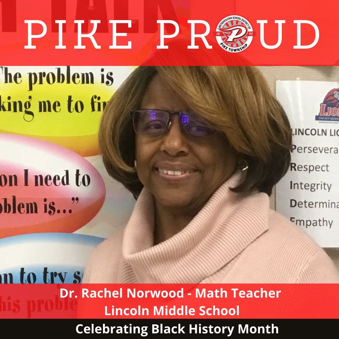 Celebrating <a href="/PikeSchools/">Pike Twnshp Schools</a> family!
Dr. Norwood joined the LMS family this year.  She encourages students to reach new heights in mathematics.
#CelebratingOurOwnBlackHistory #PikeProud #PikeFamily